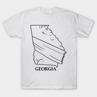 A funny map of Georgia 2 T-Shirt